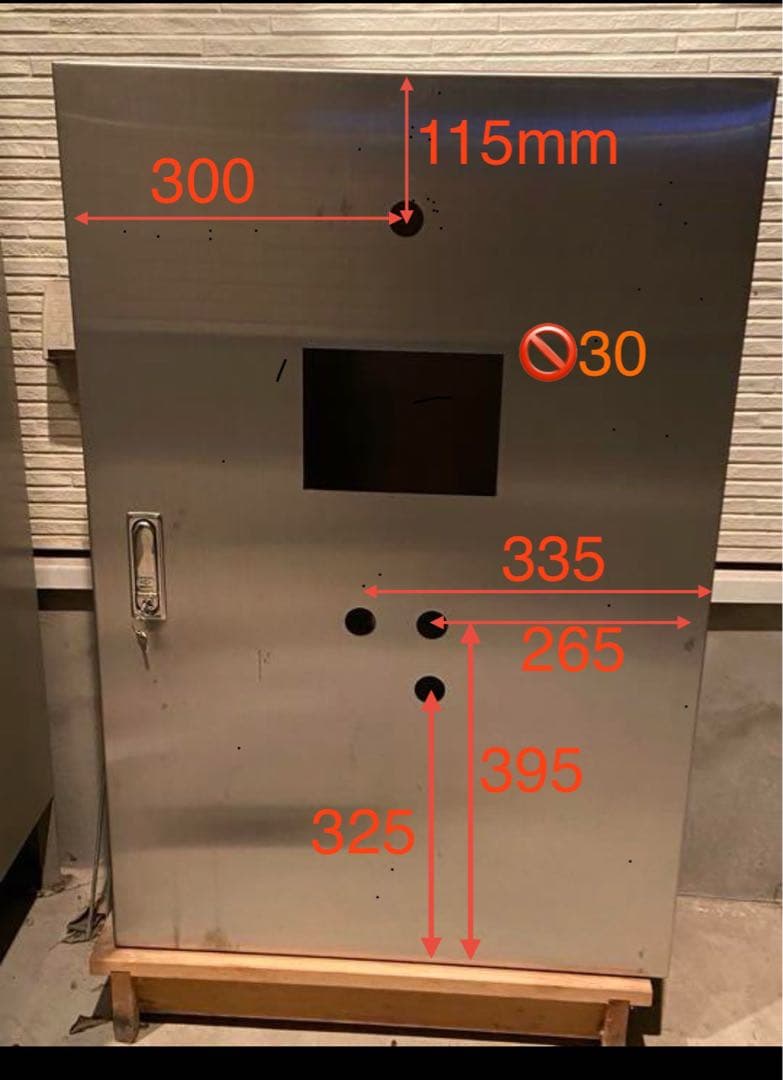 日東工業 ステンレス　型窓付キャビネット 片扉 NITO N425154
