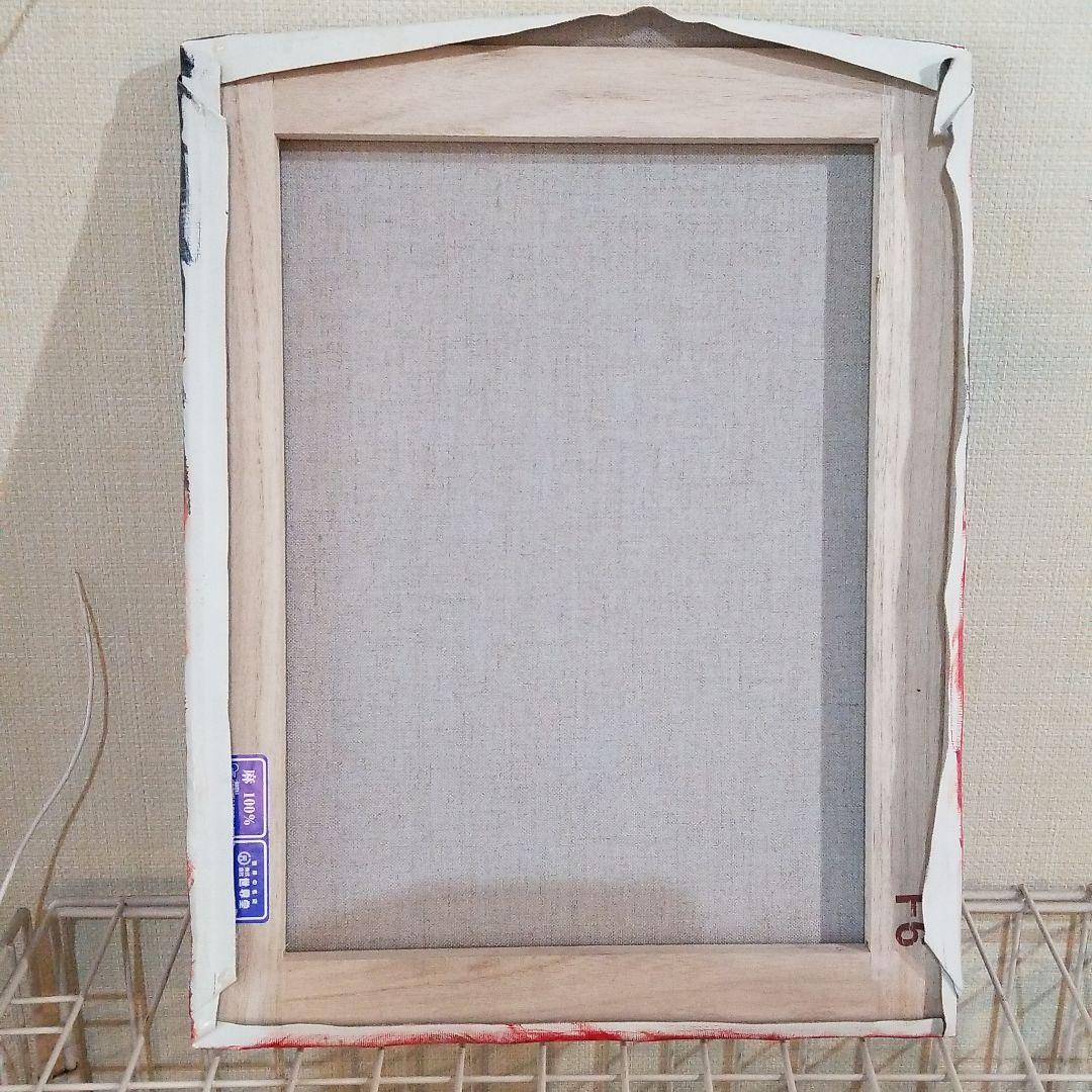 油絵　みーちゃん　夕方帰る子豚