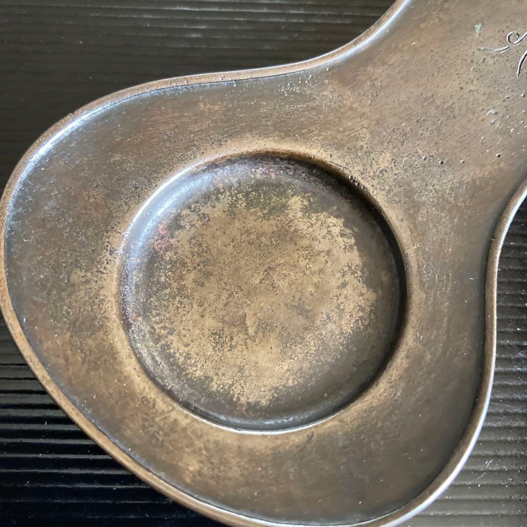 釜師　山口浄雄作　古銅寫　瓢托子　茶道具　共箱