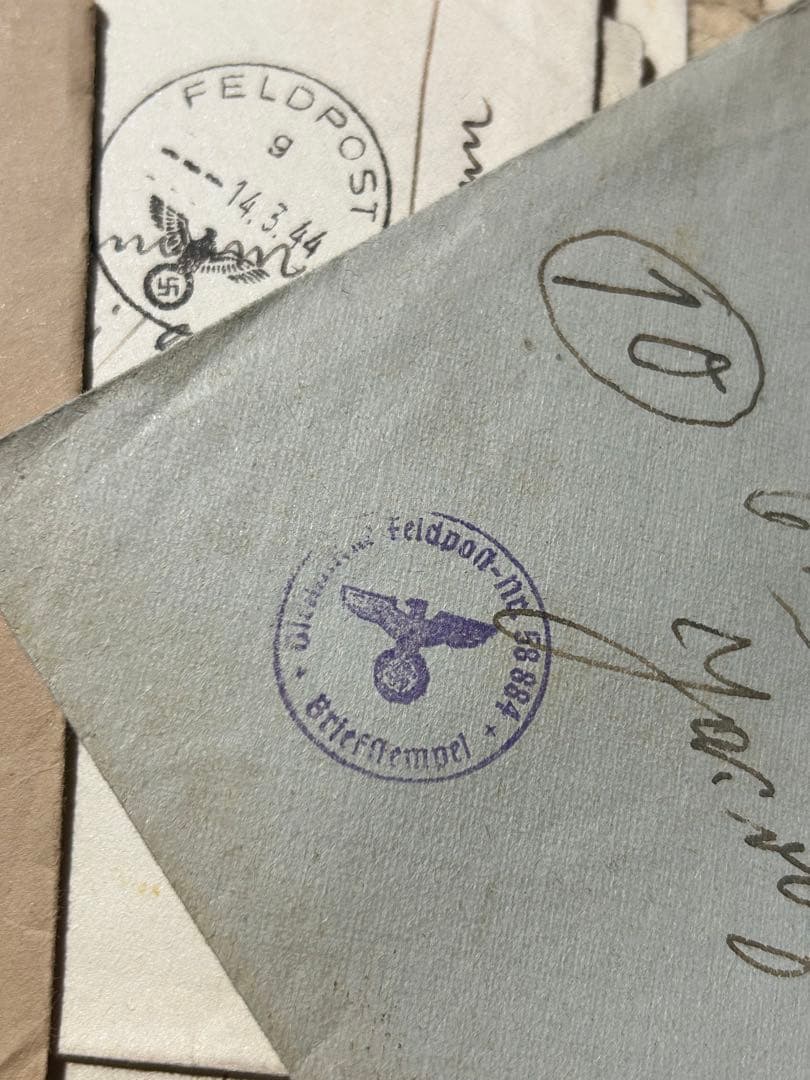 レア大量ドイツ戦時中の軍事郵便手紙　海軍エンタイヤ