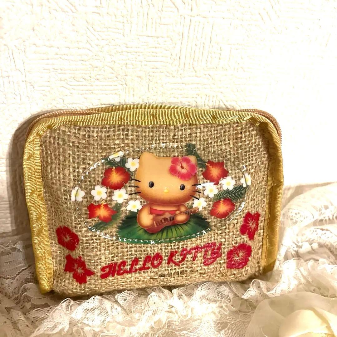 希少 ‼️ハワイアン日焼けキティ フラ2002　麻 ウクレレ ハイビスカス