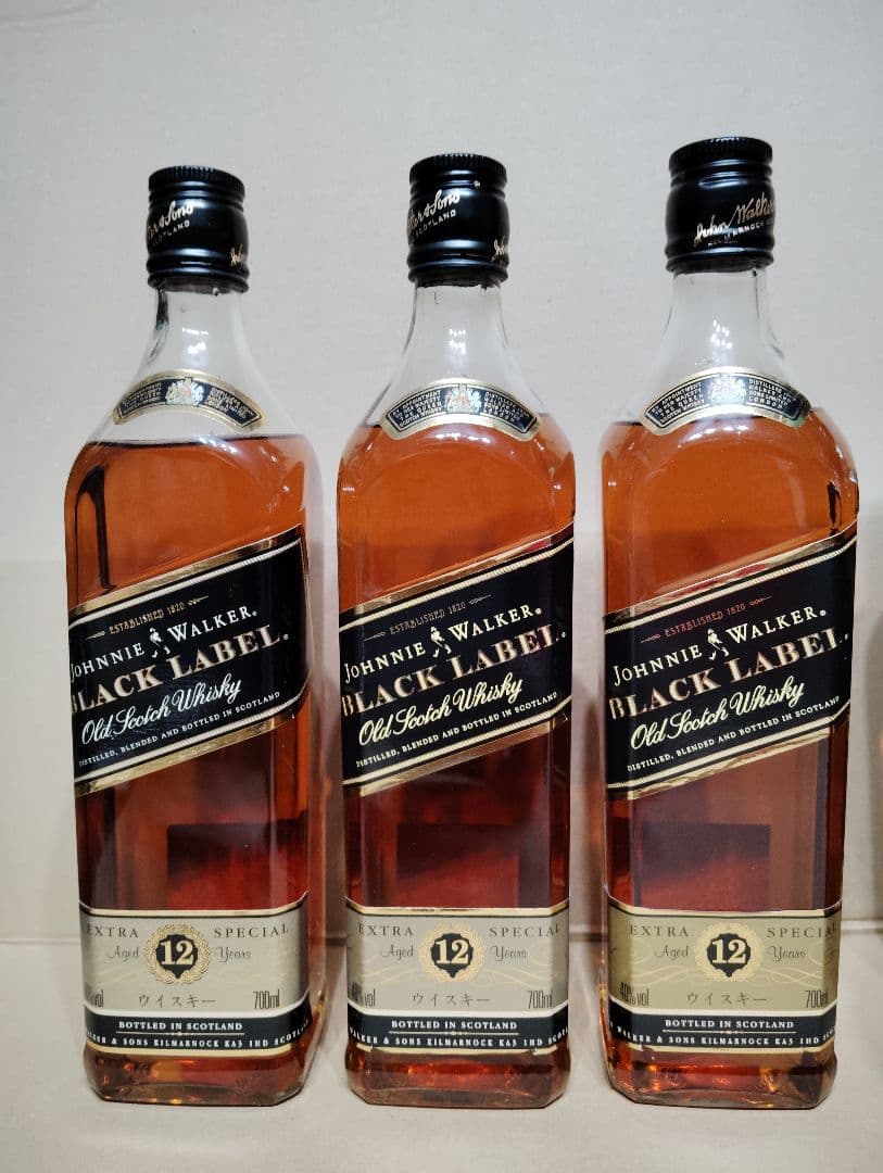 ジョニーウォーカー ブラックラベル 12年 750ml ９本セット