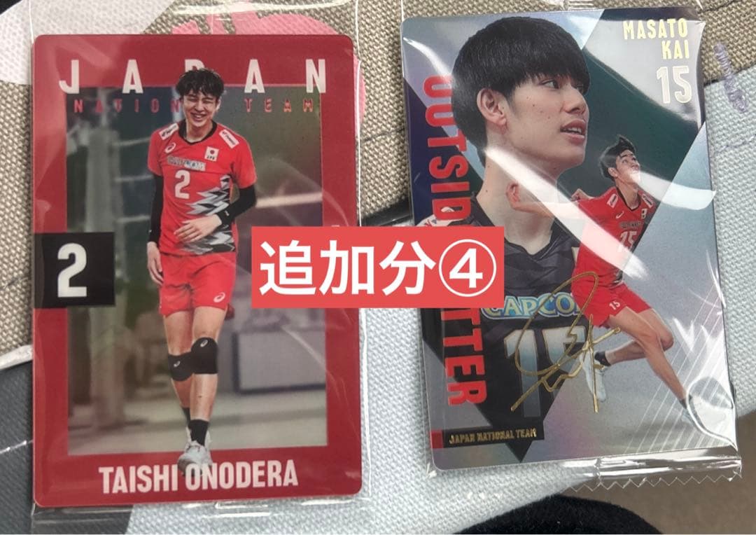 バレーボール日本代表ツインウエハース　カード【計28枚、バラ売り⭕️】