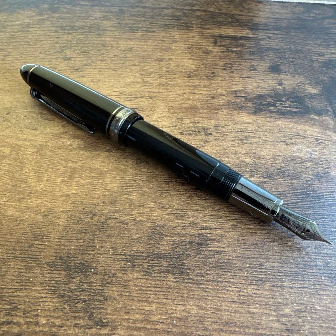 セーラー万年筆 万年筆 プロフィット ブラックラスター 細字