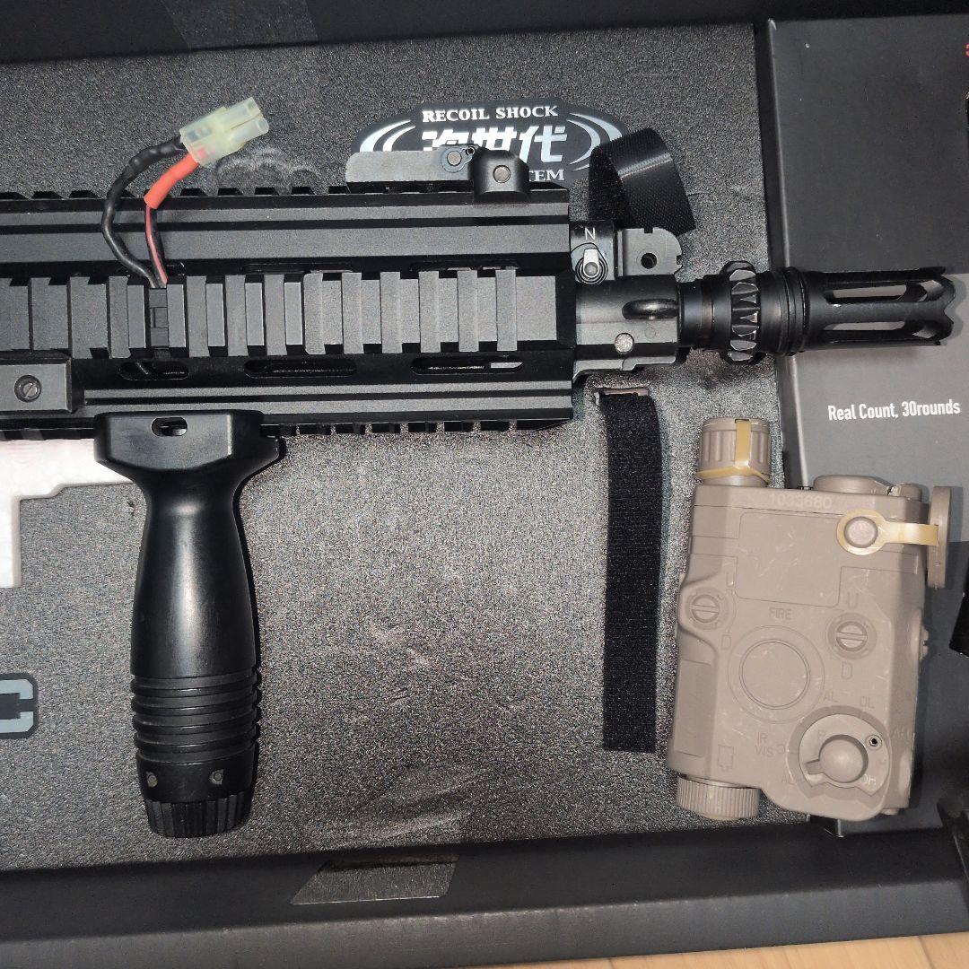東京マルイ　次世代電動ガン HK416C カスタム　予備マガジン　リポバッテリー
