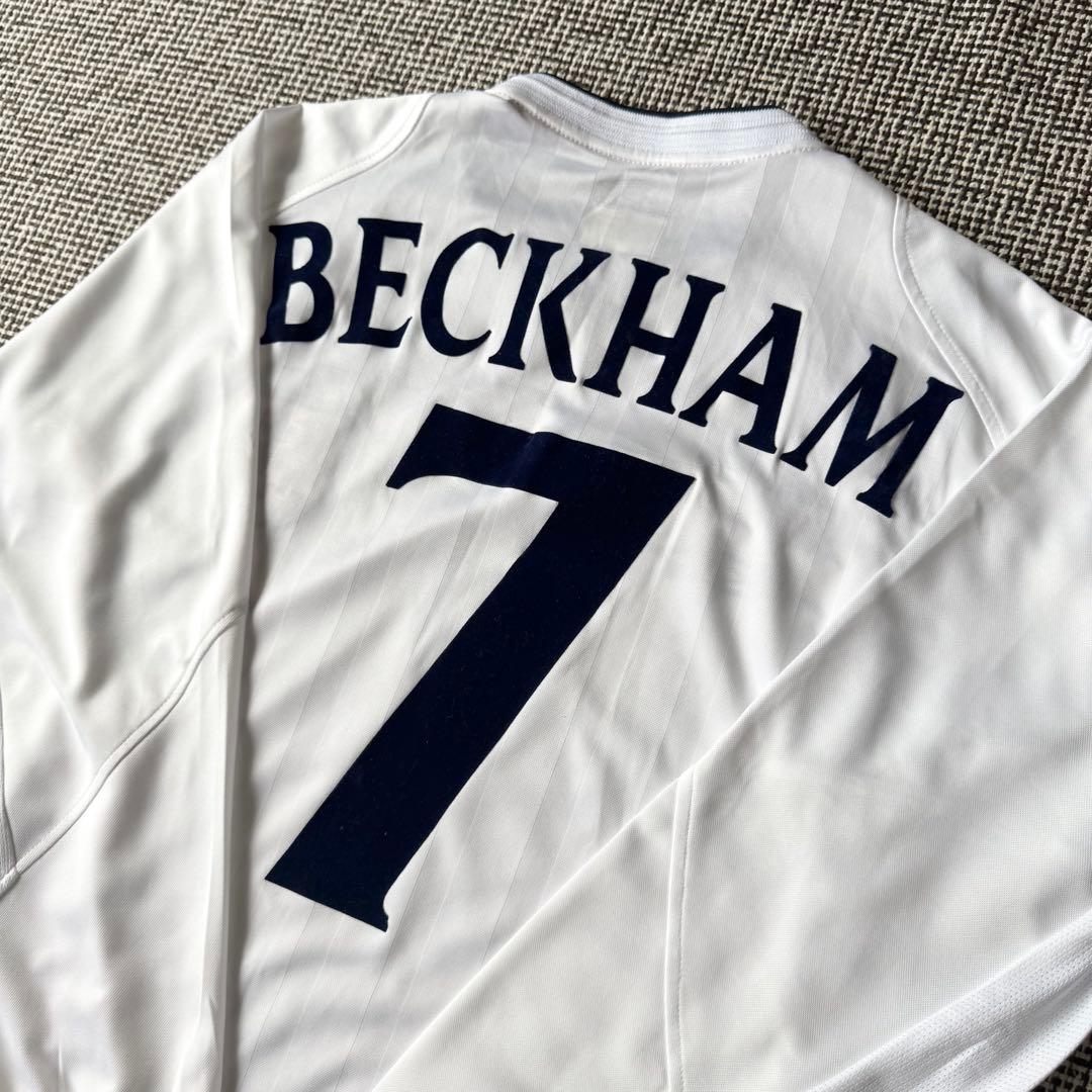 【正規品・ロングスリーブ】デビッド・ベッカム ＃７ イングランド代表 ２００２