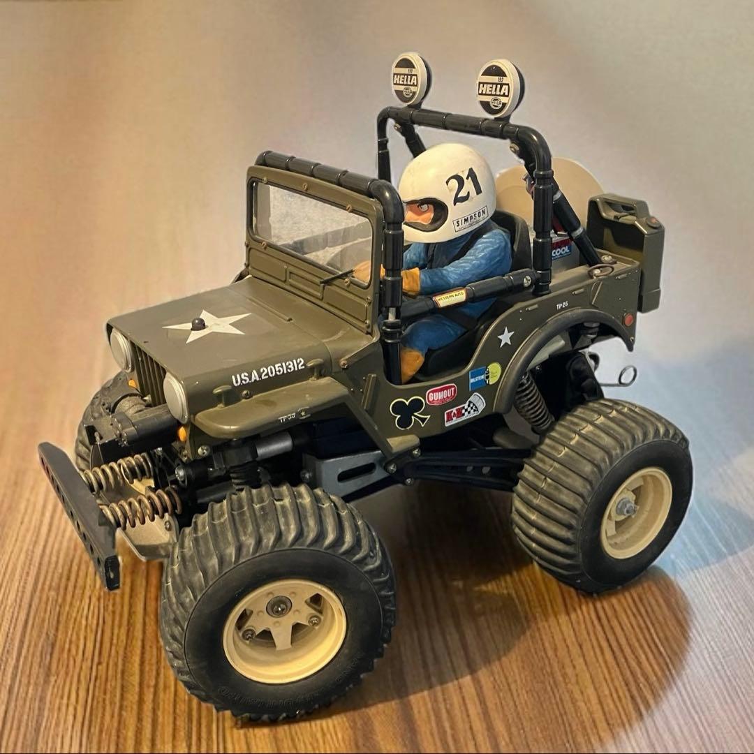 1984年 タミヤ ワイルドウイリス 初期型 説明書・プロポ付き