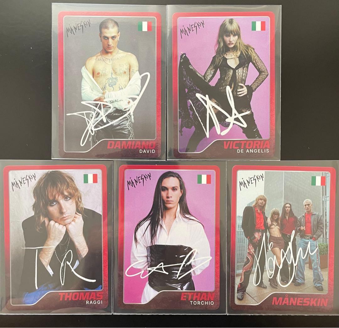 MANESKIN マネスキン　トレーディングカード　５種コンプ　非売品　トレカ