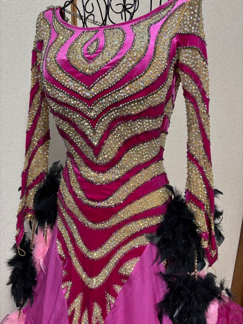 社交ダンスドレス ピンク