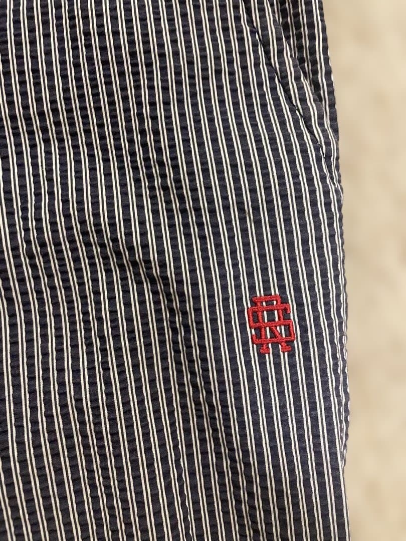 ラフアンドスウェル　rough&swellストライプ柄パンツ　L