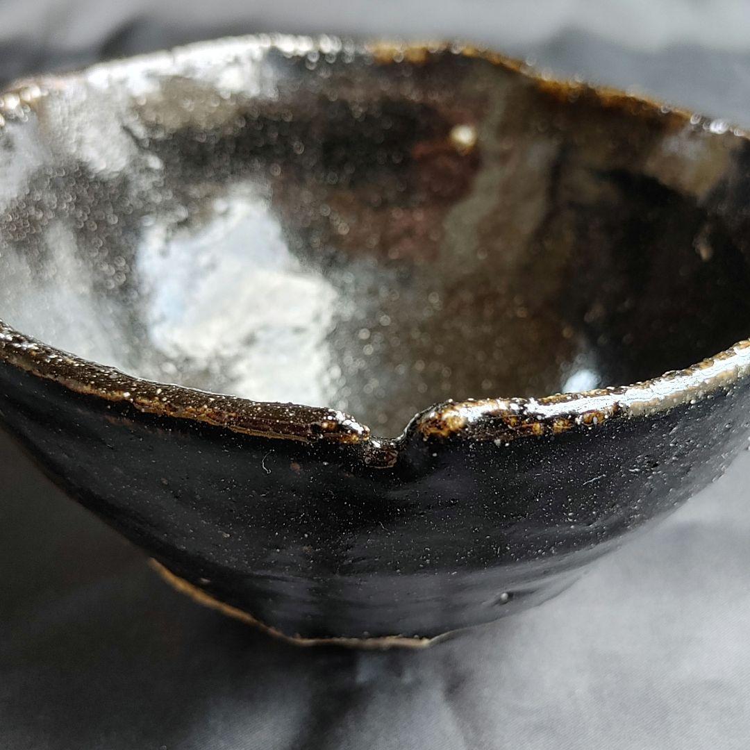 鯉江良二 引出黒茶碗　KOIE Ryoji tea bowl