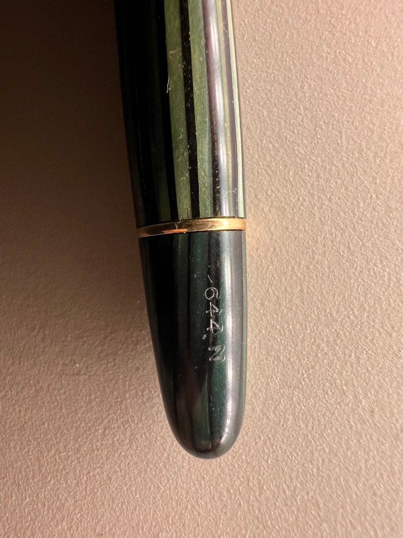 超希少 金 MONTBLANC 緑マーブル 644N 万年筆ペン先14C/585