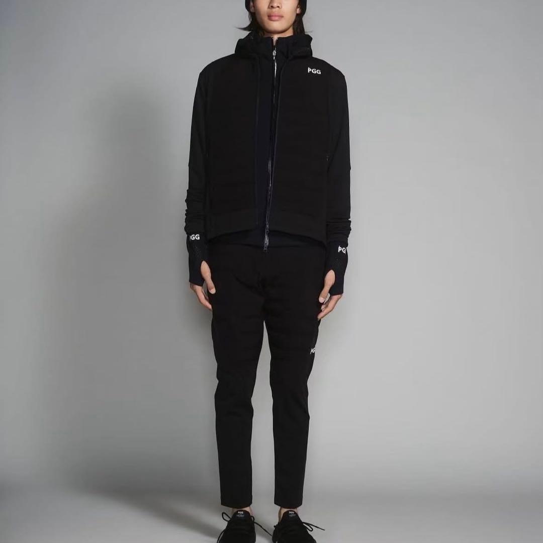 新品★49,500円 PGG パーリーゲイツ 中綿ダウンジャケット 白×黒ロゴM