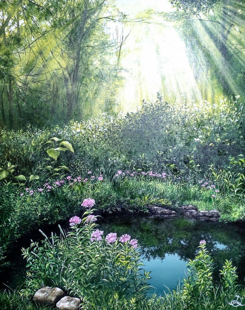 油絵【Fosest】1点物の原画/作者サイン入◆F30号キャンバス