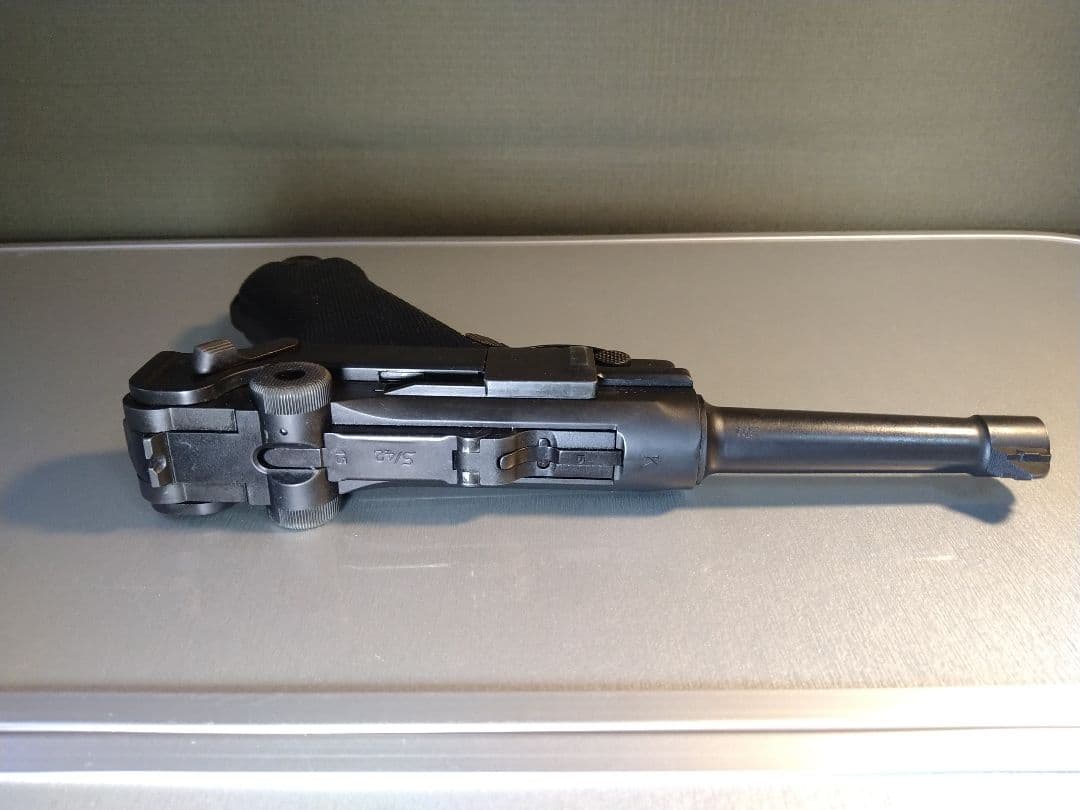 希少な美品！タナカ　ルガーP08　４インチ　快調ガスブロ、ガス漏れ無し！