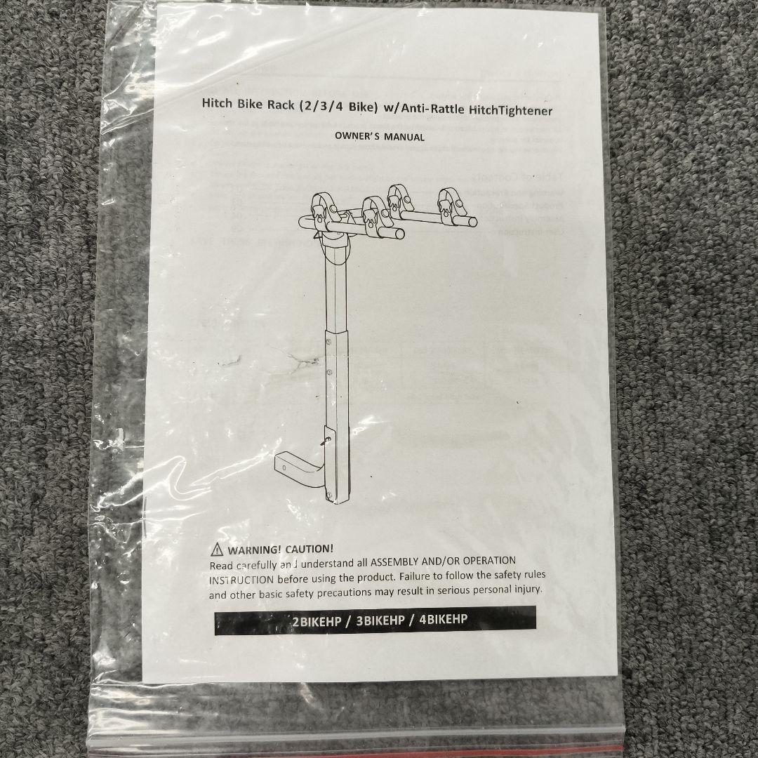 車用の折りたたみ式自転車ヒッチラック、締め具とストラップ付きのヒッチマウント