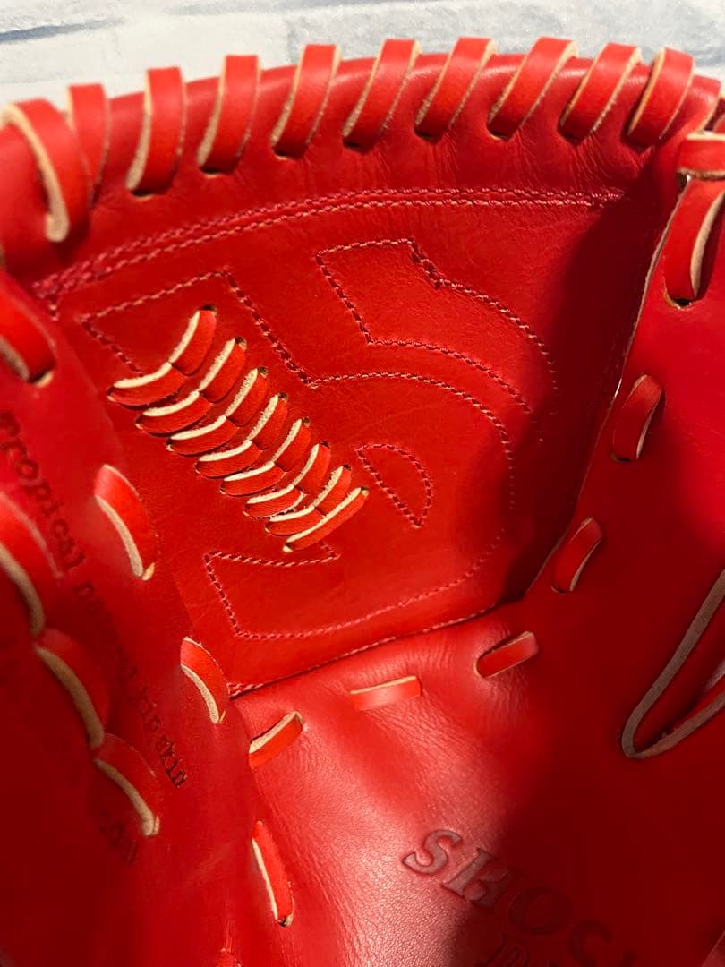 野*き様 新品軟式グローブ　ダビドスポーツ　大人サイズ　未使用品　グローブ　オレ