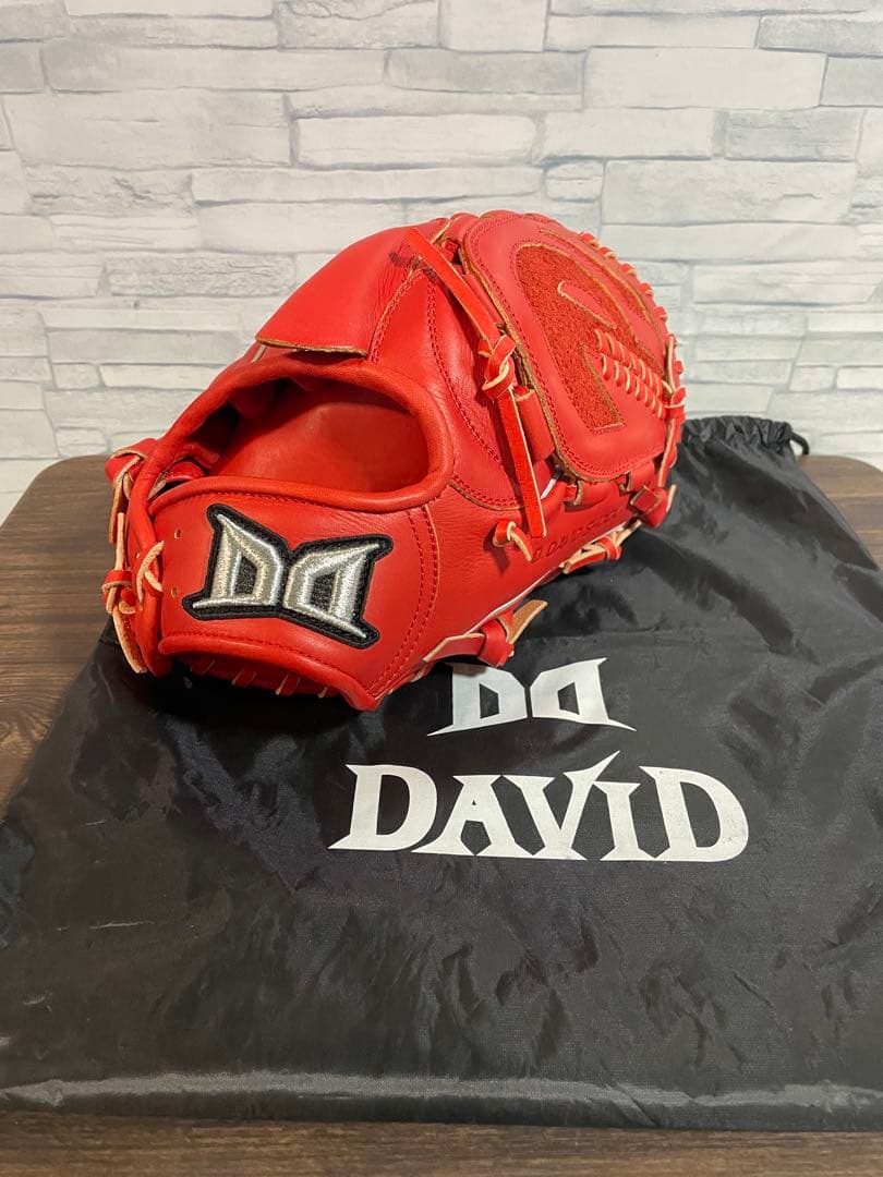 野*き様 新品軟式グローブ　ダビドスポーツ　大人サイズ　未使用品　グローブ　オレ