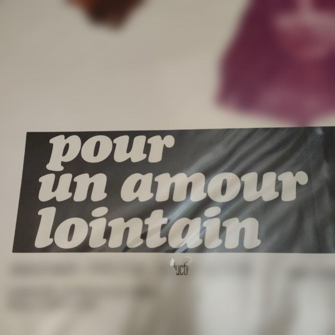 映画「pour un amour lointain」 フランス　小判ポスター