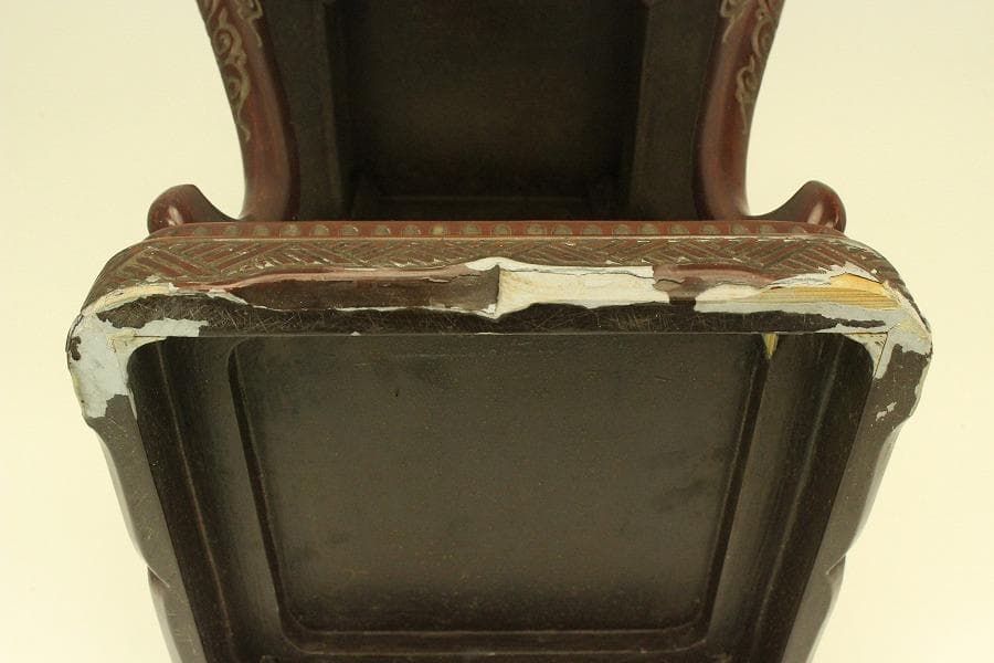 具利 彫刻 高炉台 高卓 時代物(A983)