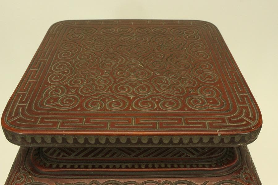 具利 彫刻 高炉台 高卓 時代物(A983)