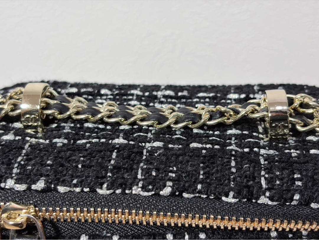 CHANEL シャネル　ノベルティ　チェーン　ショルダーバッグ　ツイード