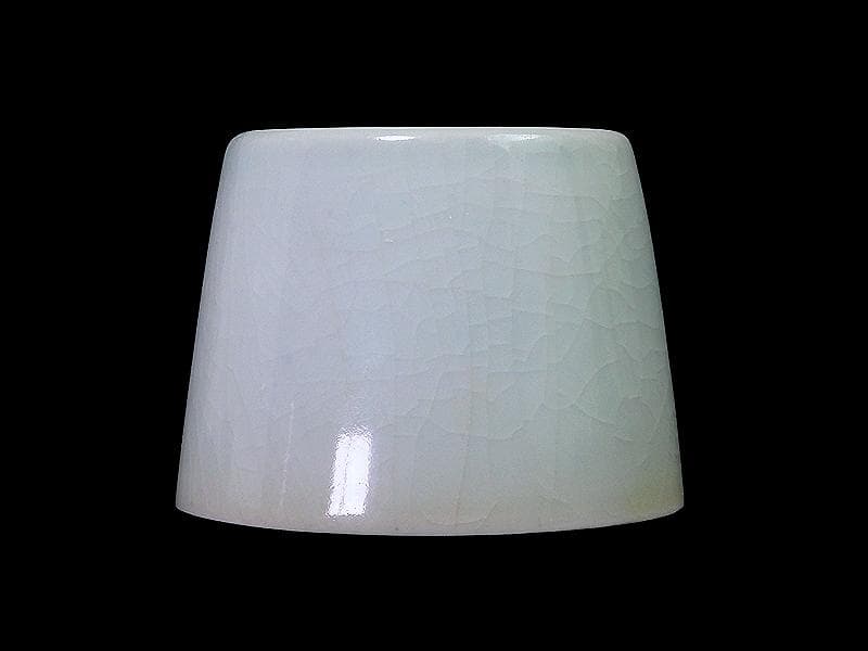 古伊万里　青磁　大振蕎麦猪口　江戸期　AS-fbvm