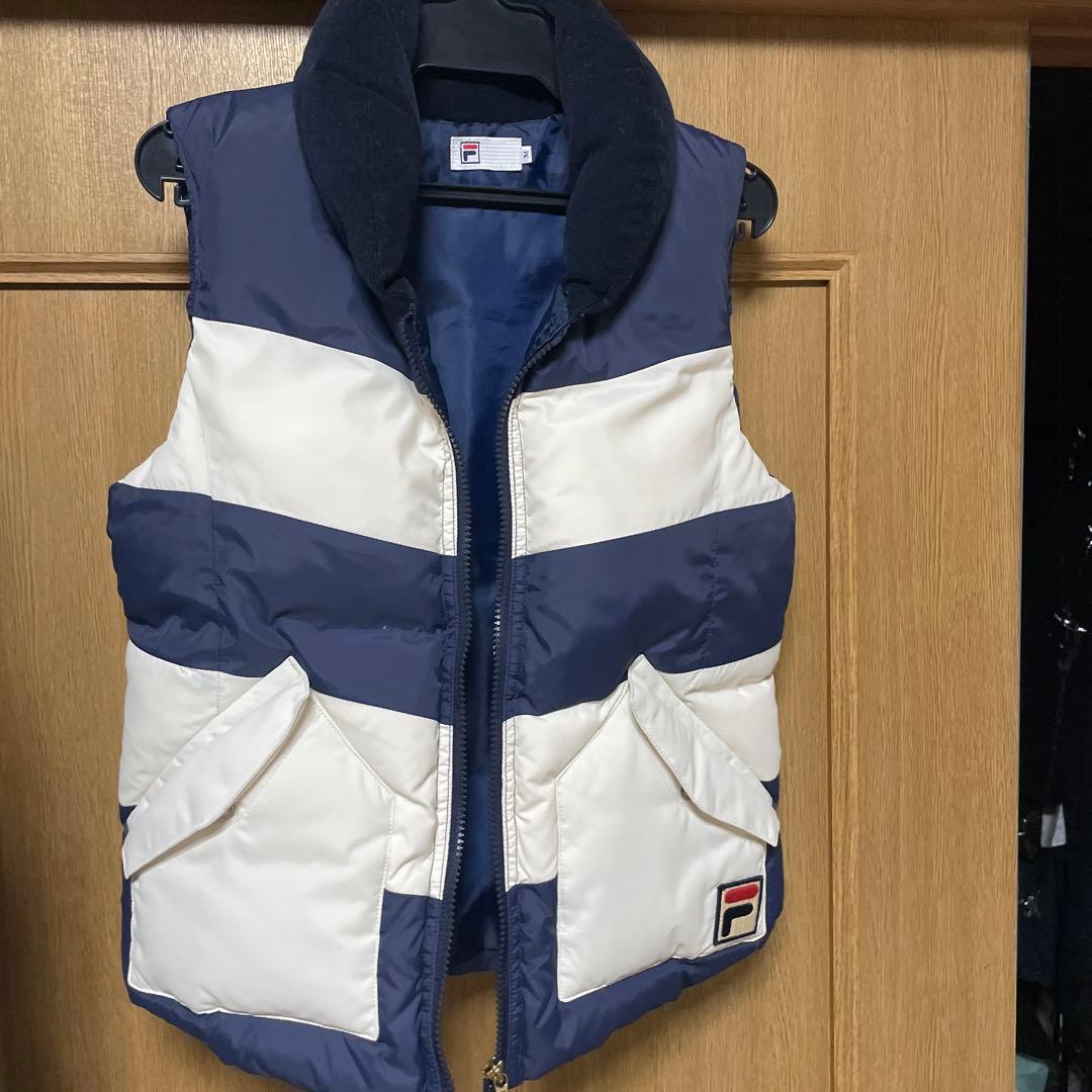 FILA ベスト ネイビー/ホワイト