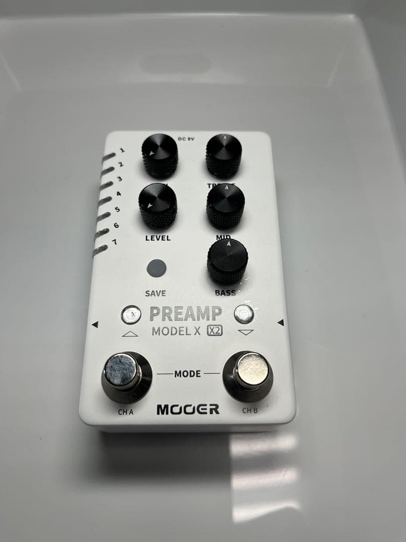 ギター　アンプシミュレータ　MOOER PREAMP MODEL X2