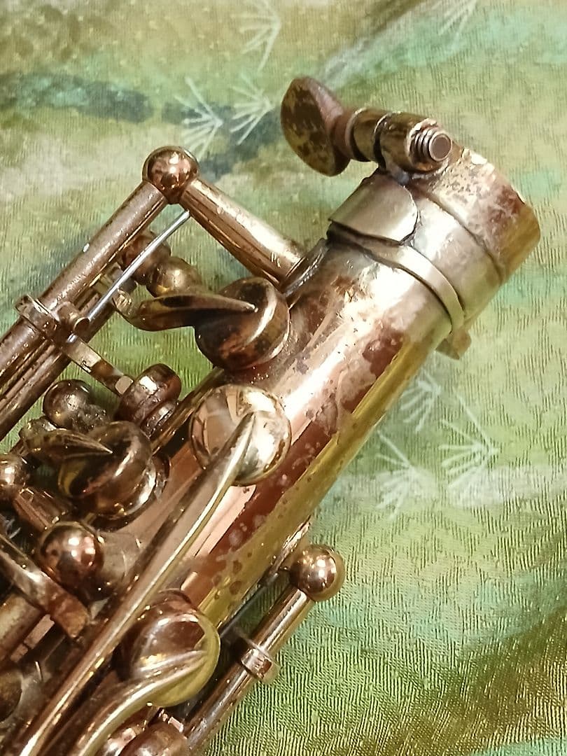 ソプラノサックス　MINELVA 音だしOK　完全ジャンク扱い品