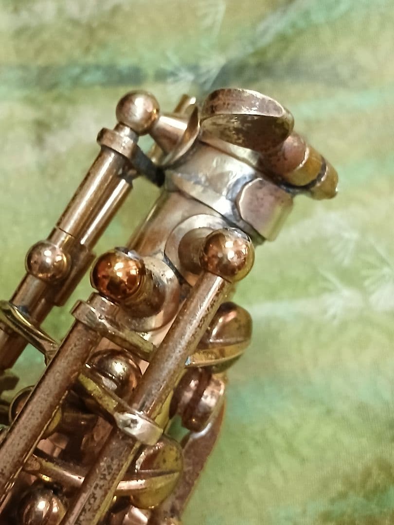 ソプラノサックス　MINELVA 音だしOK　完全ジャンク扱い品