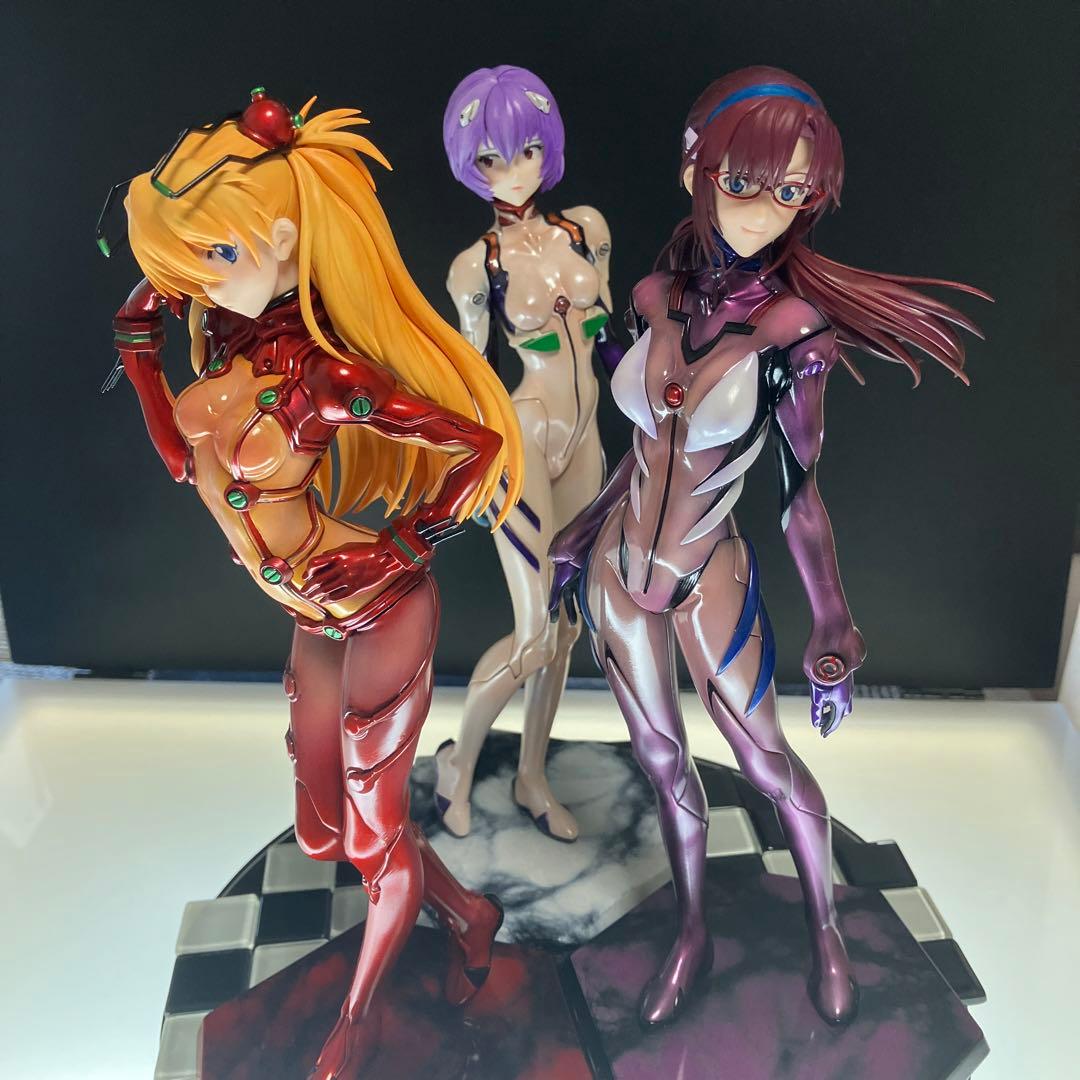 塗装済】PLAMAX アスカ・レイ・マリ 3点セット 【完成品】