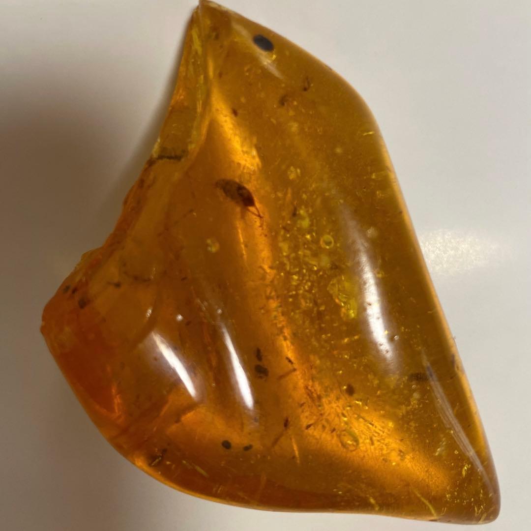 琥珀の半化石のコーパル　希少　虫入り　パワーストーン