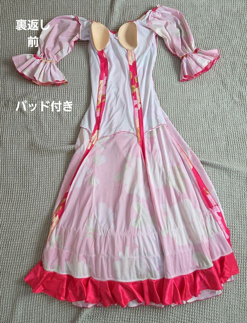 フラメンコ衣装 花柄ドレス