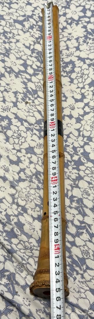 尺八　約54cm 銘　朝童