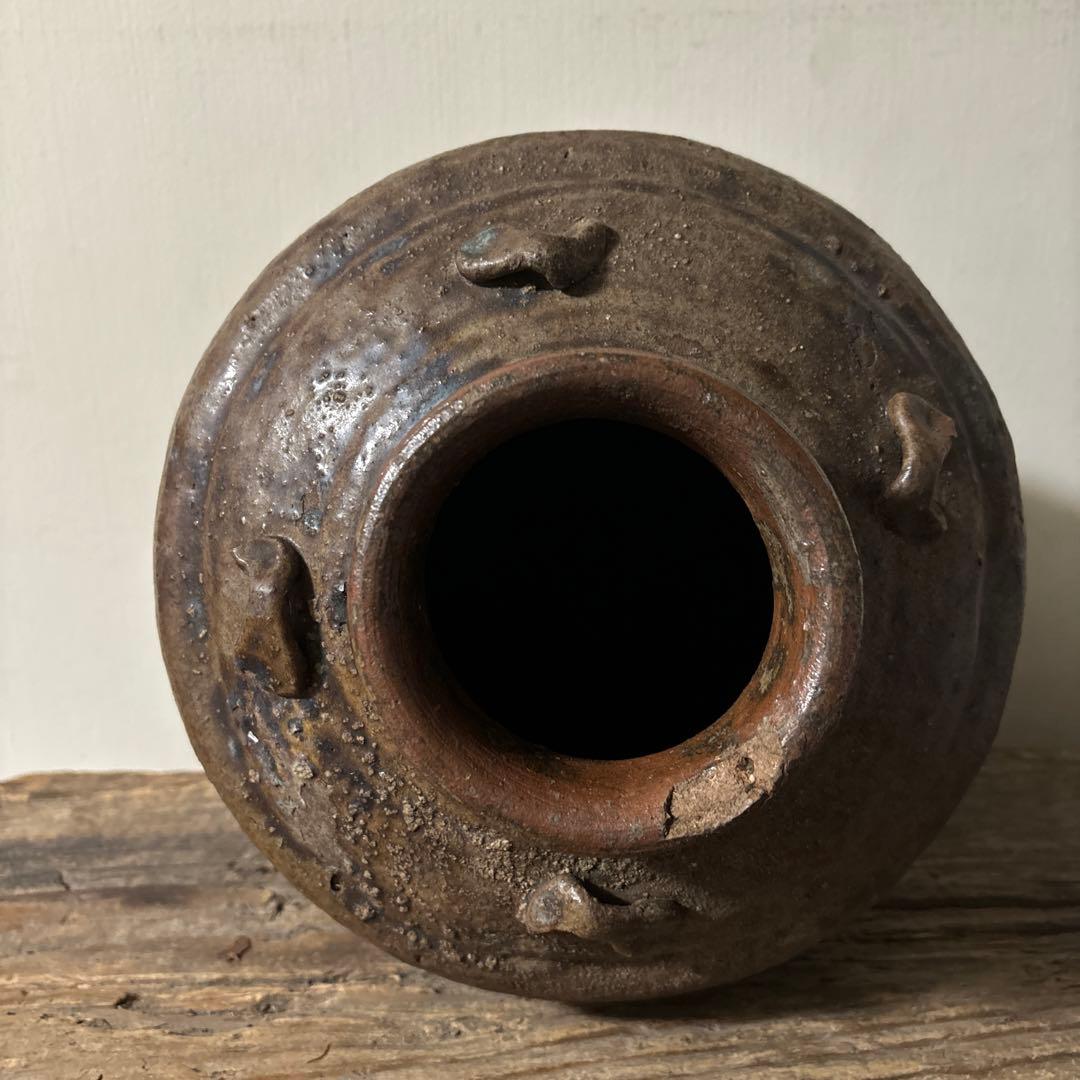 時代壷　古丹波　江戸時代前後頃　古越前　古信楽　古備前　瀬戸　骨董　花器検:李朝