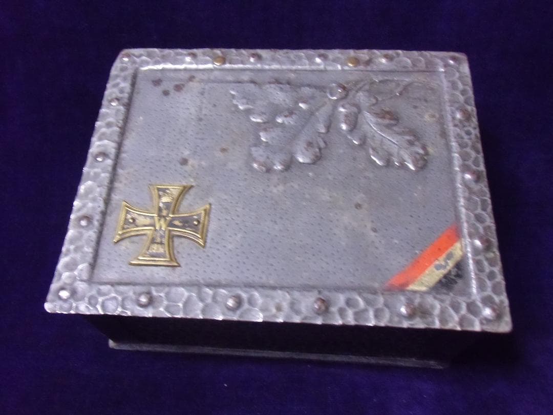 Ｗ帝政ドイツ軍/プロイセン王国＊鉄＆真鍮製＊シガレットケース（実物）