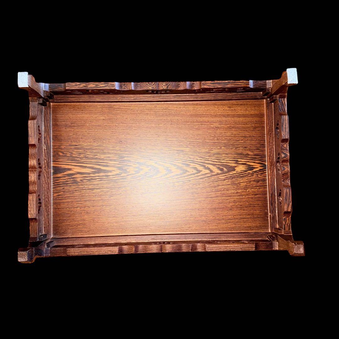 銘木「鉄刀木（タガヤサン）」花台・飾り台・床の間・和風・盆栽台・香炉台