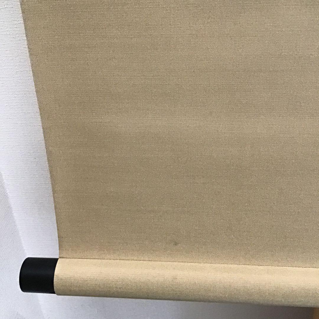 K掛軸　延年と益壽　梅花水墨画に淡紅の彩色添 閔勝基作　共箱　紙箱　S941KJ