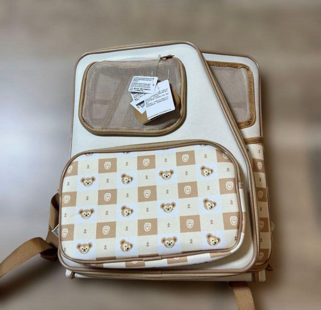 上海ディズニー　犬　猫　ペット　キャリーバッグ　リュックサック　ダッフィー