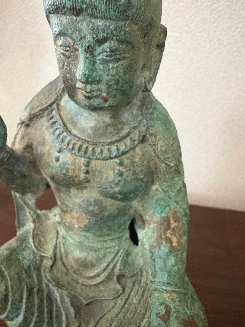 仏像　鍍金仏？青銅？ 1170g 25cm