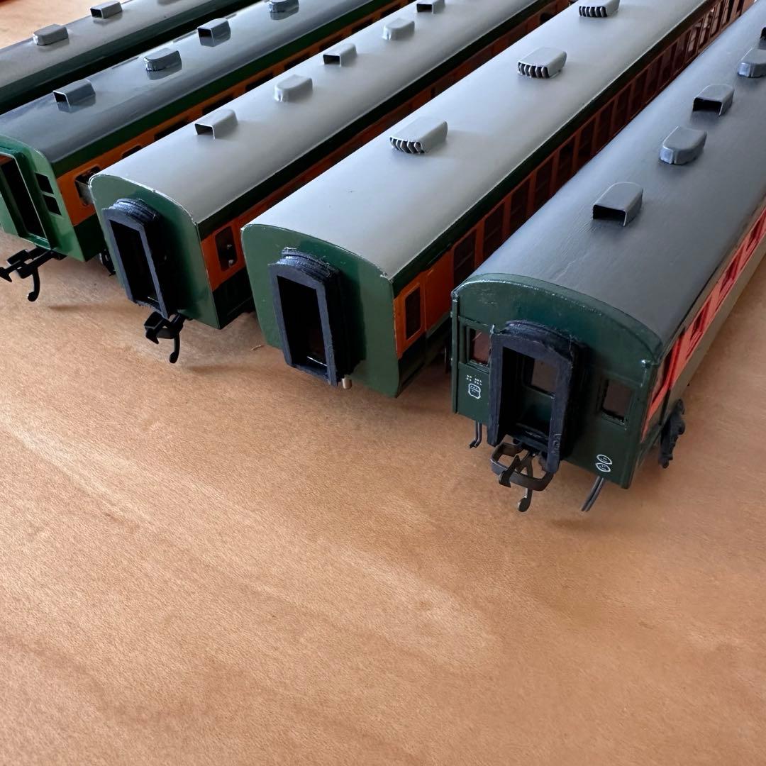 牧*り様 旧湘南型　80系　HOゲージ　一等車　鉄道模型　完成車　モーター付き