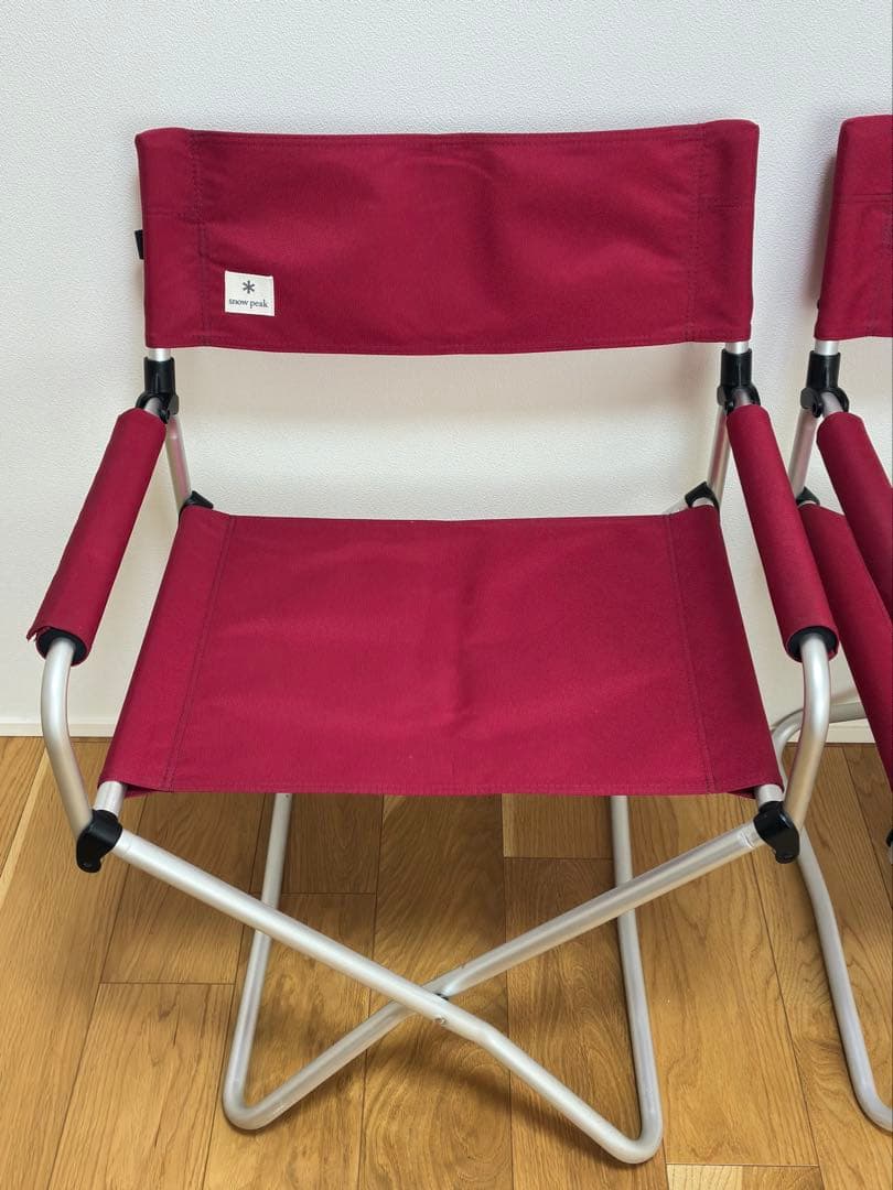 スノーピーク　FDチェアワイドRD LV-077RD　2脚セット