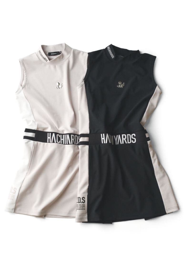 HACHIYARDS レディース ゴルフ ワンピース 黒