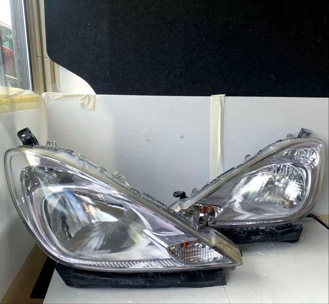 ホンダ フィット GE6 GE7 前期 純正 ヘッドライト 左右セット ハロゲン