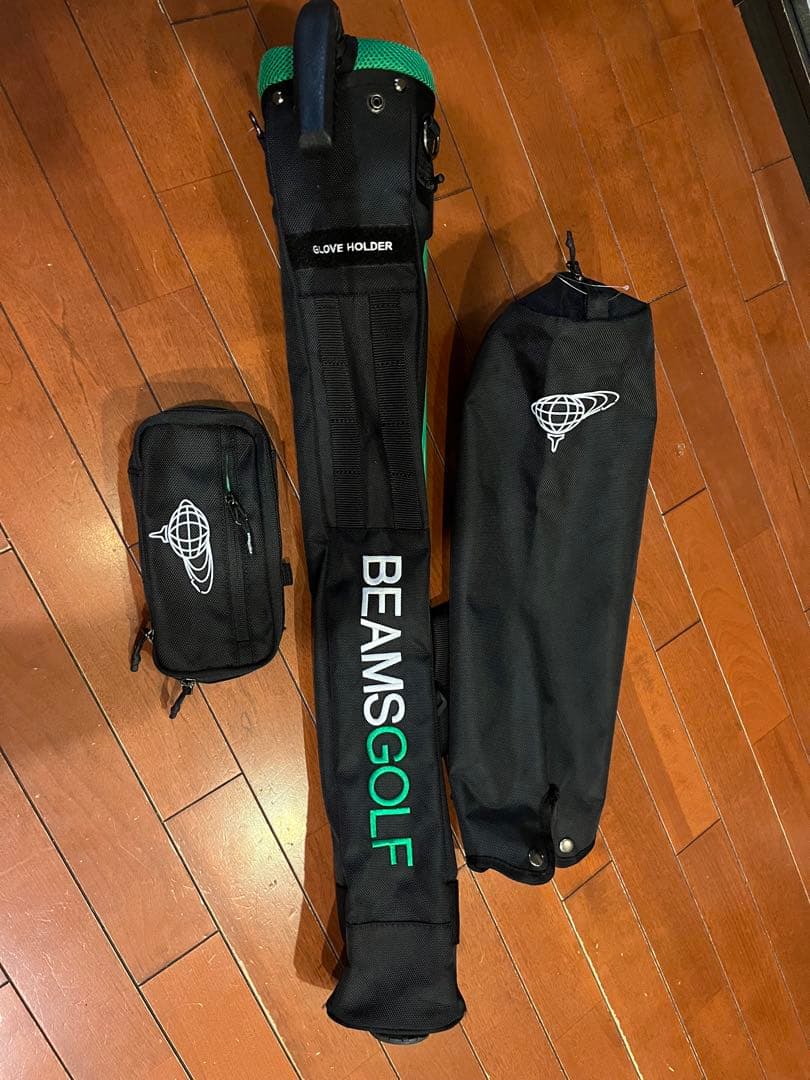 BEAMSGOLF セルフスタンドゴルフケース　ブラック/グリーン