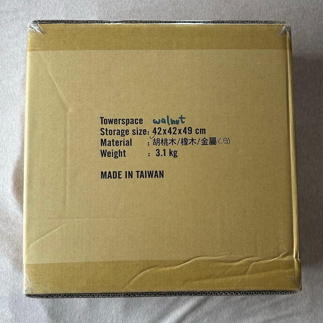 新品未開封 BLACK DESIGN タワースペース ウォールナット テーブル