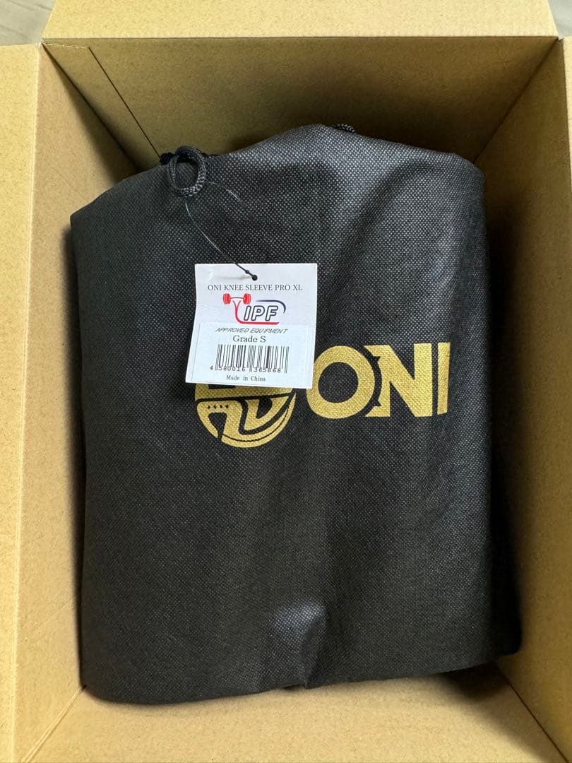 ONI ニースリーブPRO XLサイズ　IPF公認 (S級品=通常販売品)