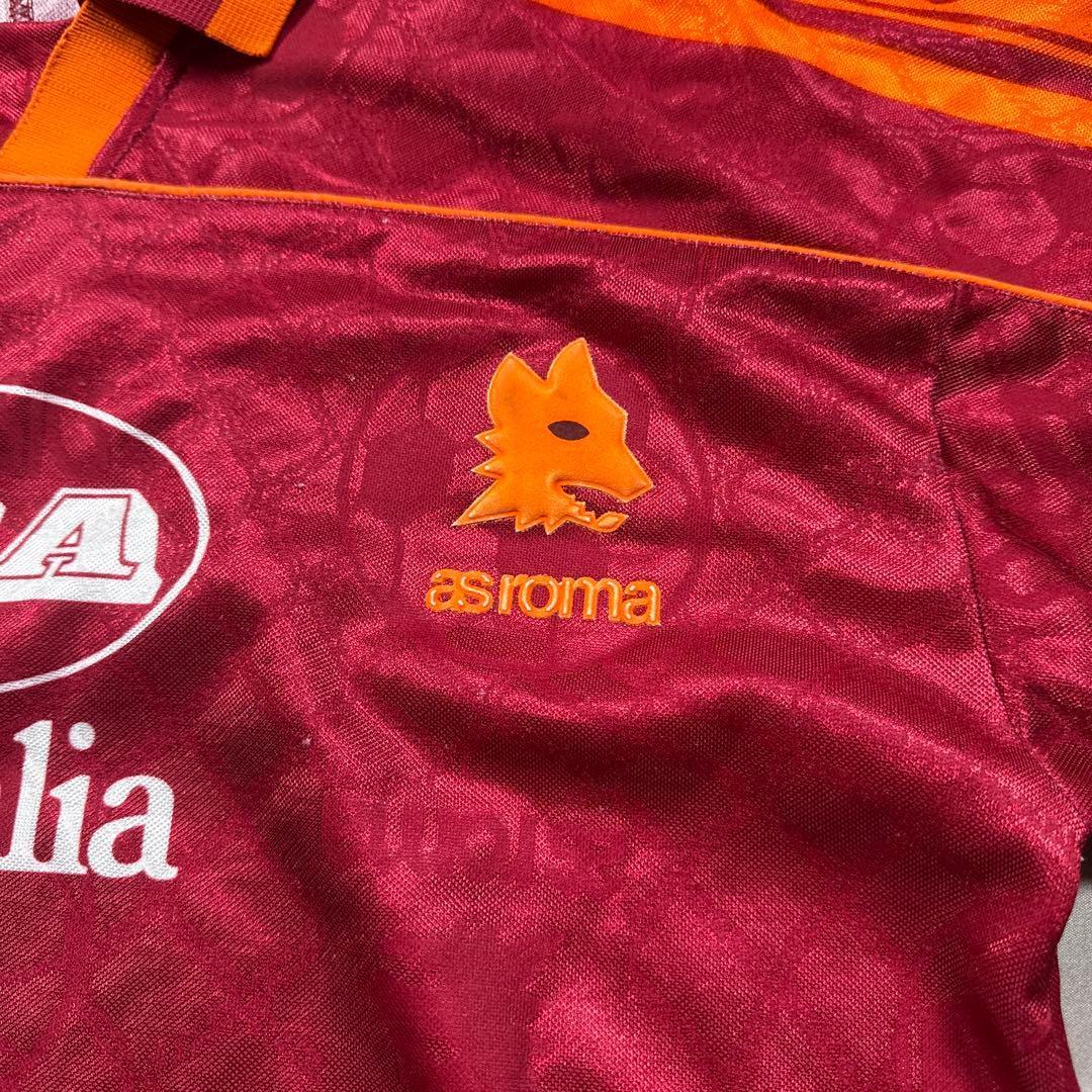 イタリア製1995-96 asics ASローマ背番号8スタットゥートR21