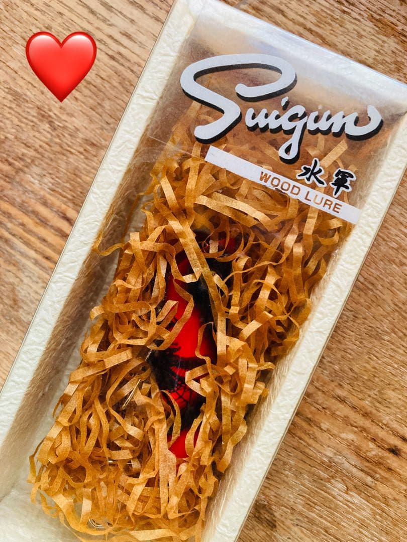 【希少】新品未使用品箱入り 水軍 WOOD LURE ポッパーB